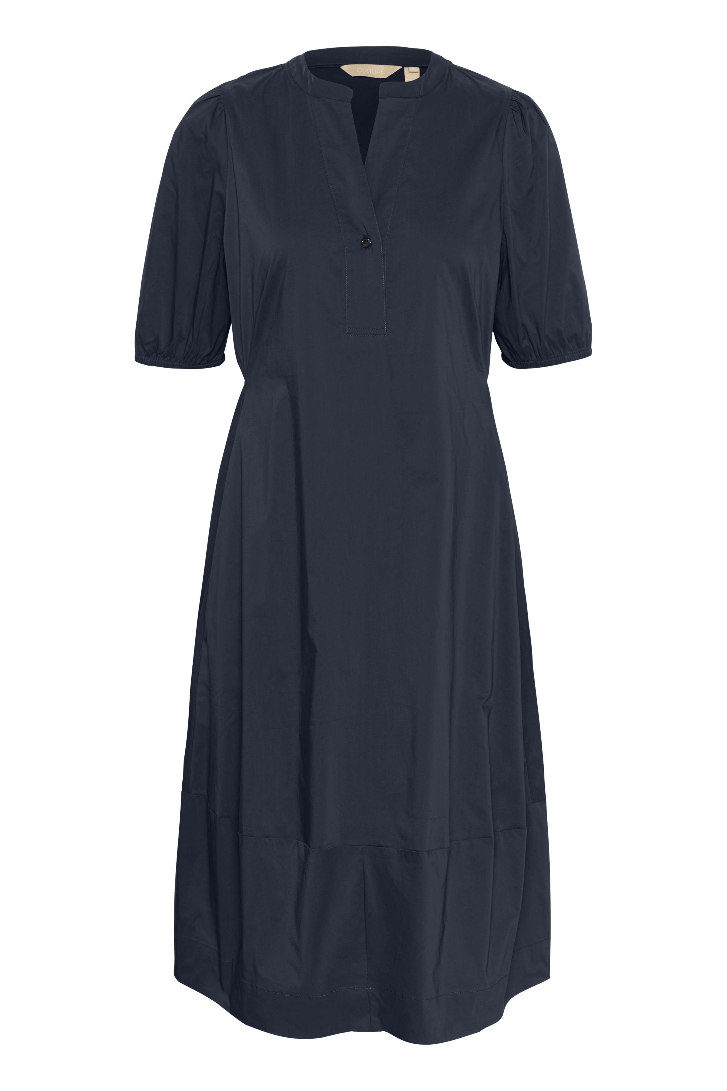 CUantoinett SS Placket Dress Blue Iris