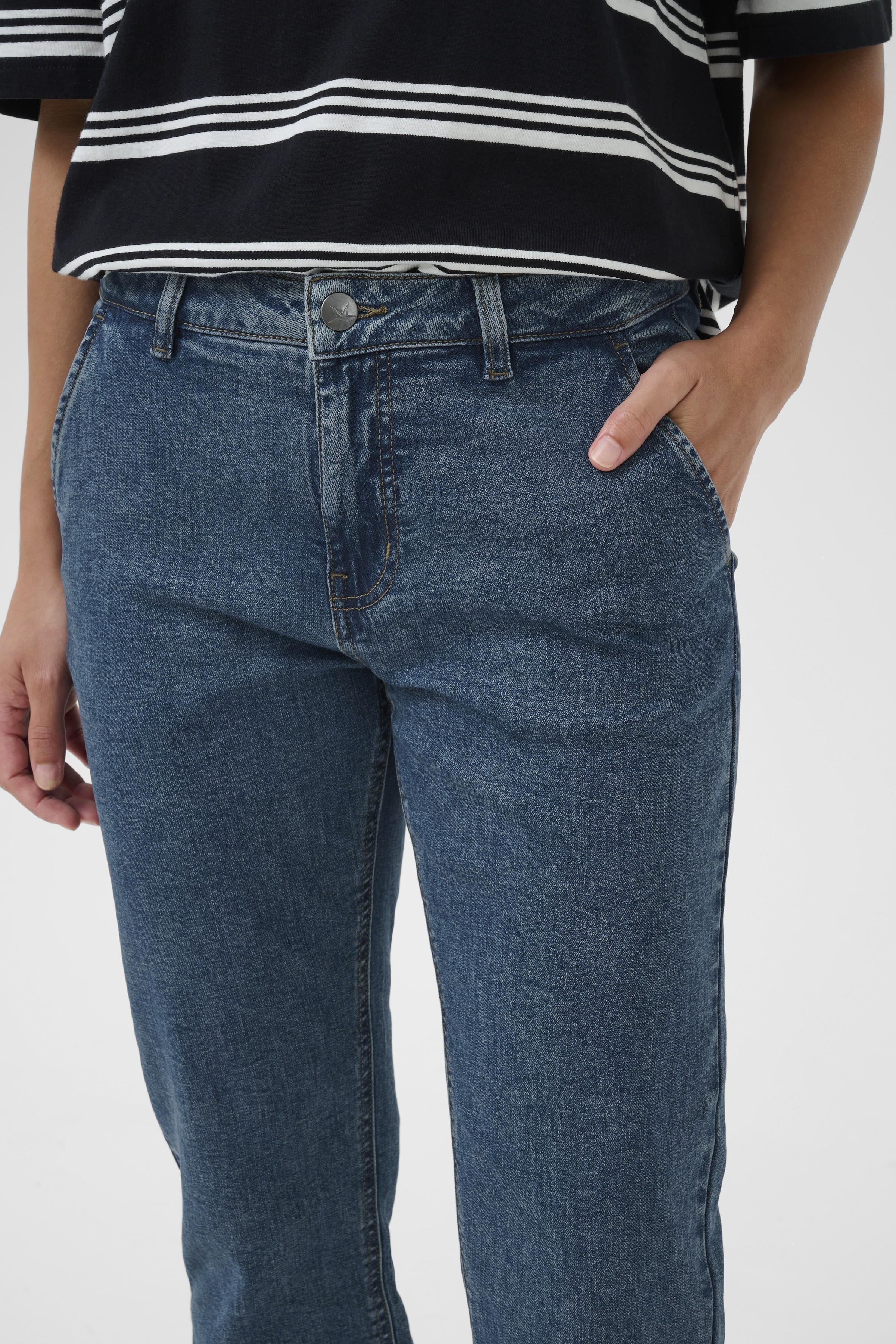 CUtali Ami Capri Pants Medium Vintage Blue Wash - 3