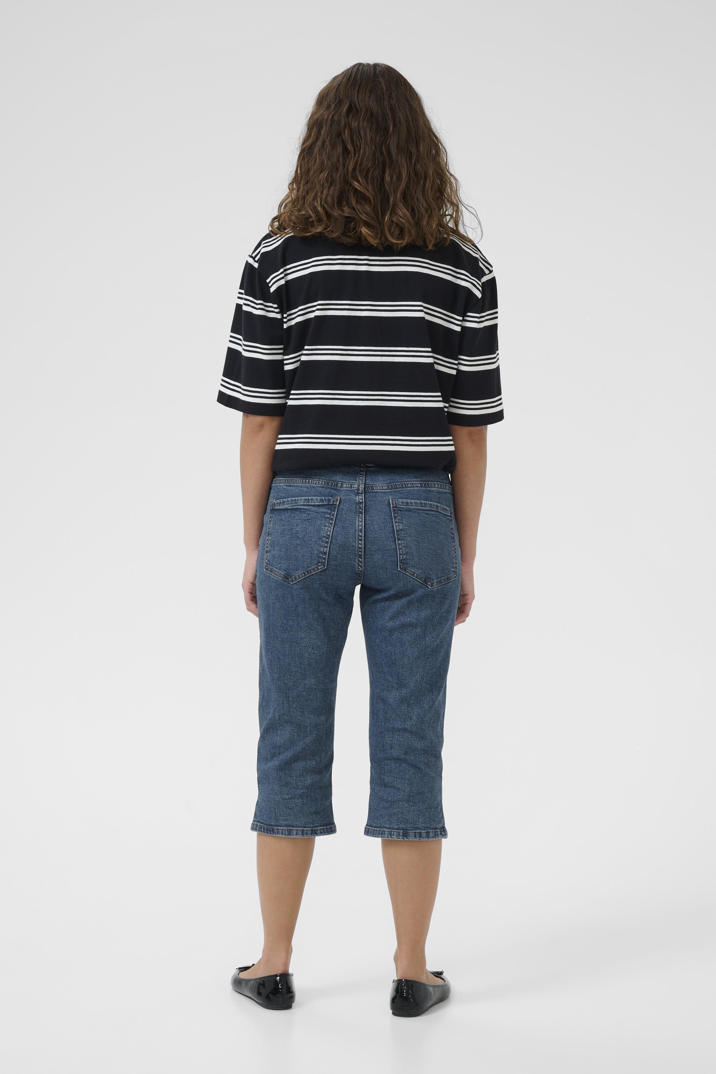 CUtali Ami Capri Pants Medium Vintage Blue Wash - 5