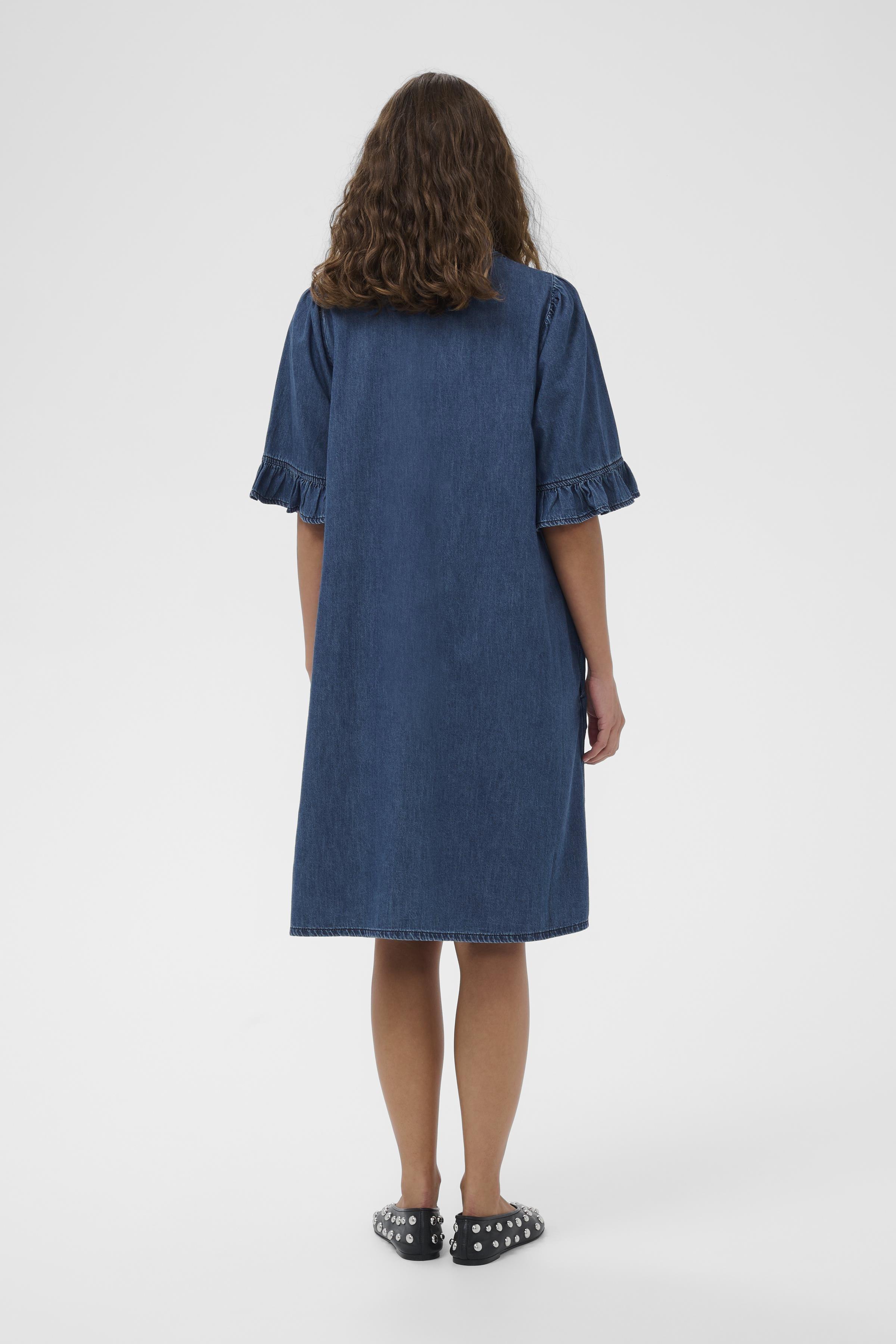CUlava Arpa Dress Dark Blue Wash - 5