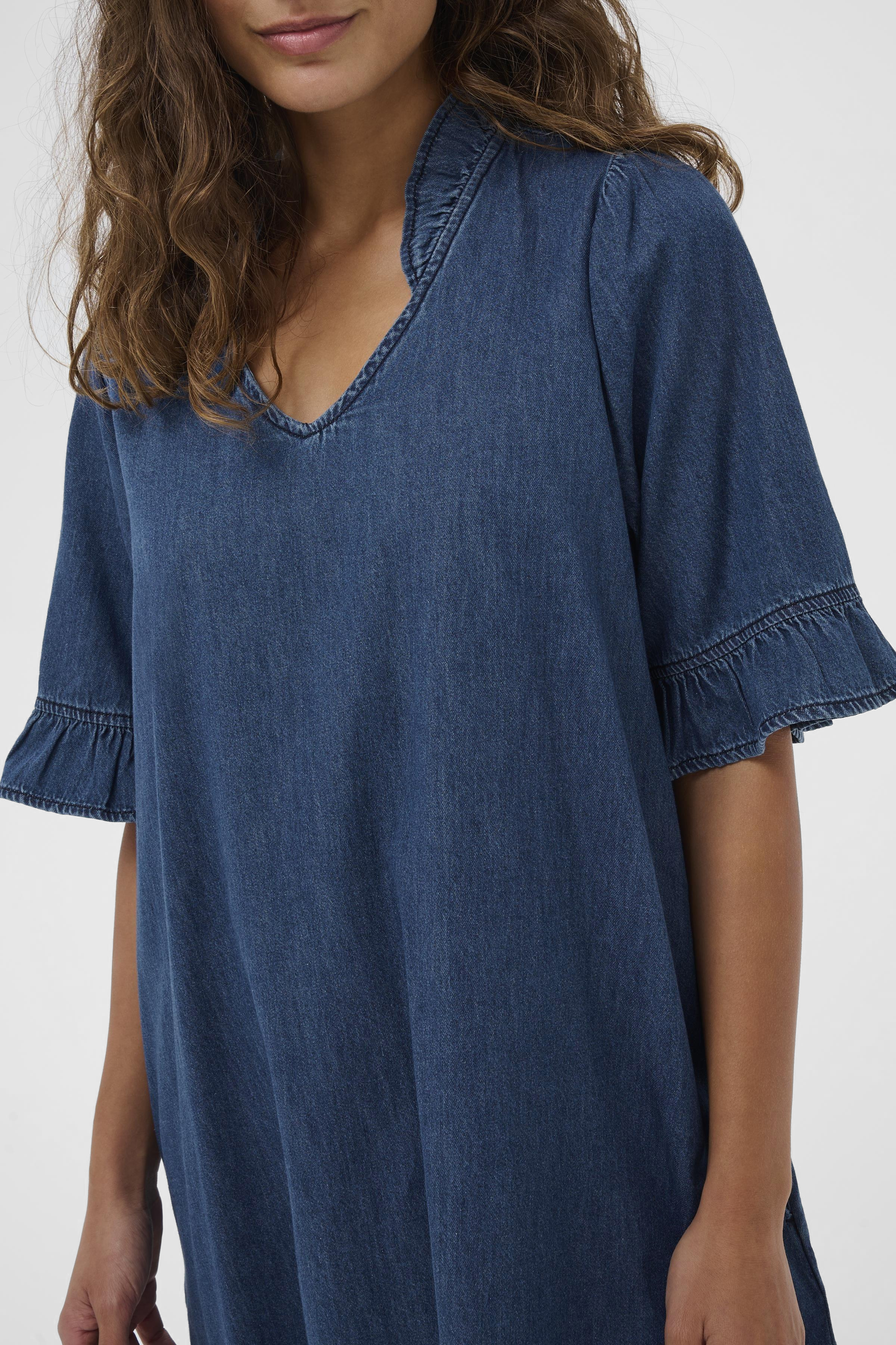 CUlava Arpa Dress Dark Blue Wash - 3