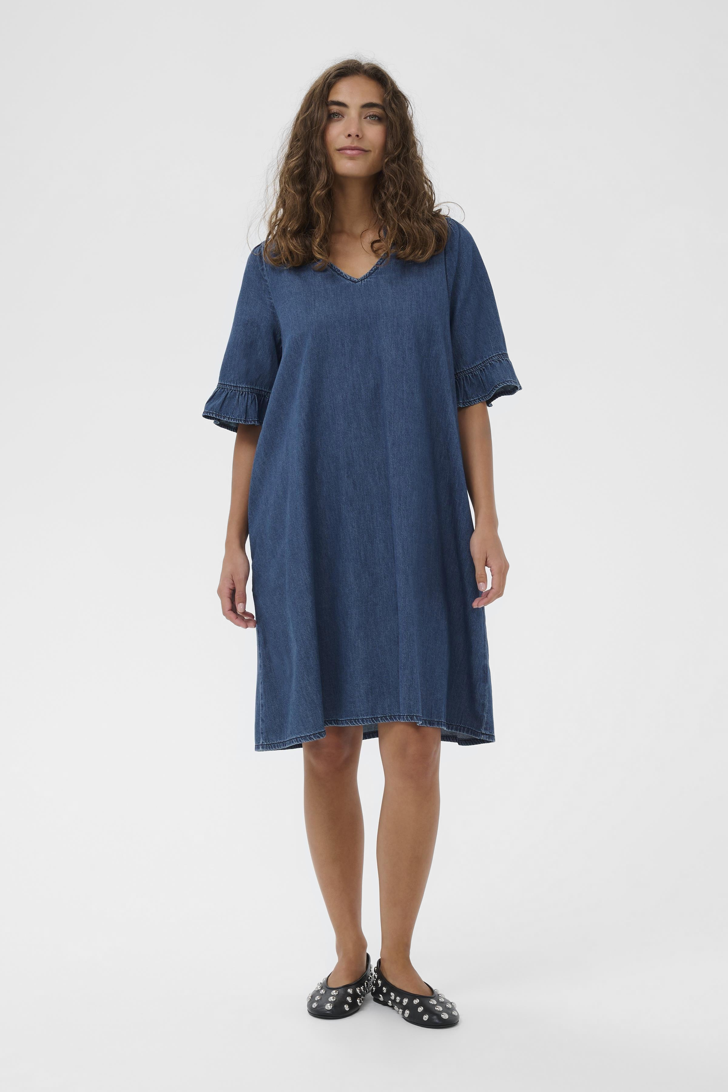 CUlava Arpa Dress Dark Blue Wash - 4