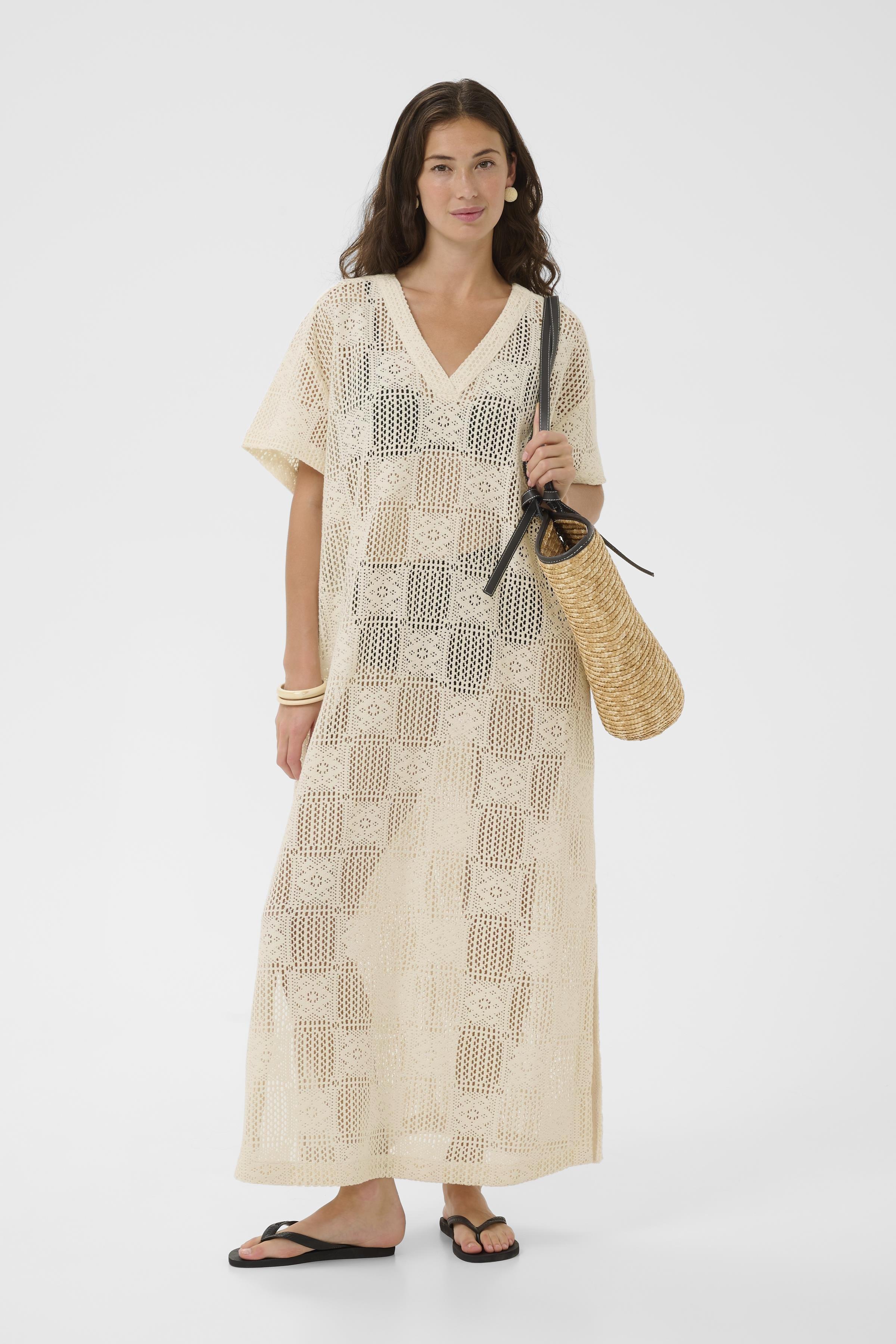CUconsta Kaftan Dress Whitecap - 4