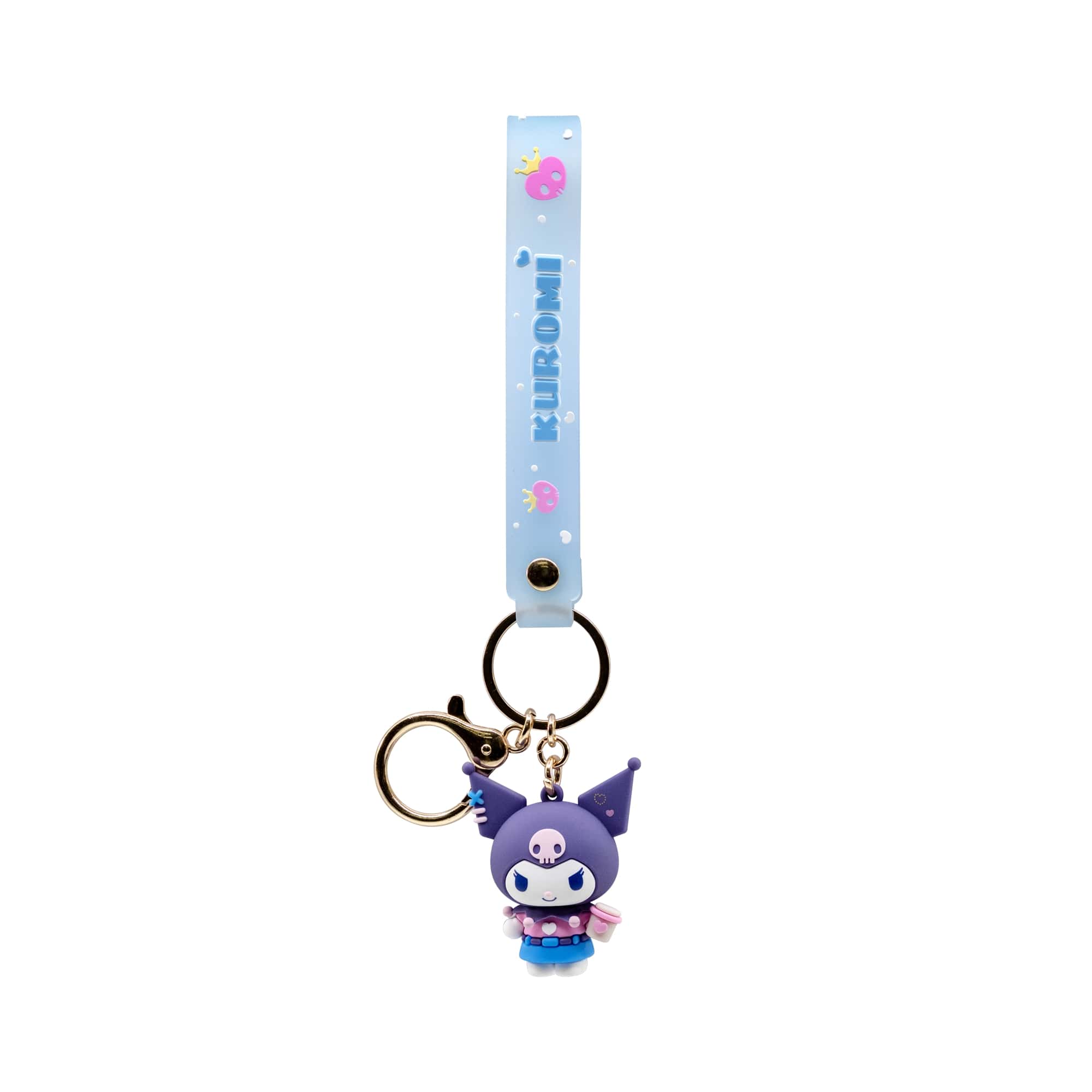 Kuromi 3D Nyckelring/Bag Charm med Silikonband - Cute Outfit Series - Coffee Time - 3