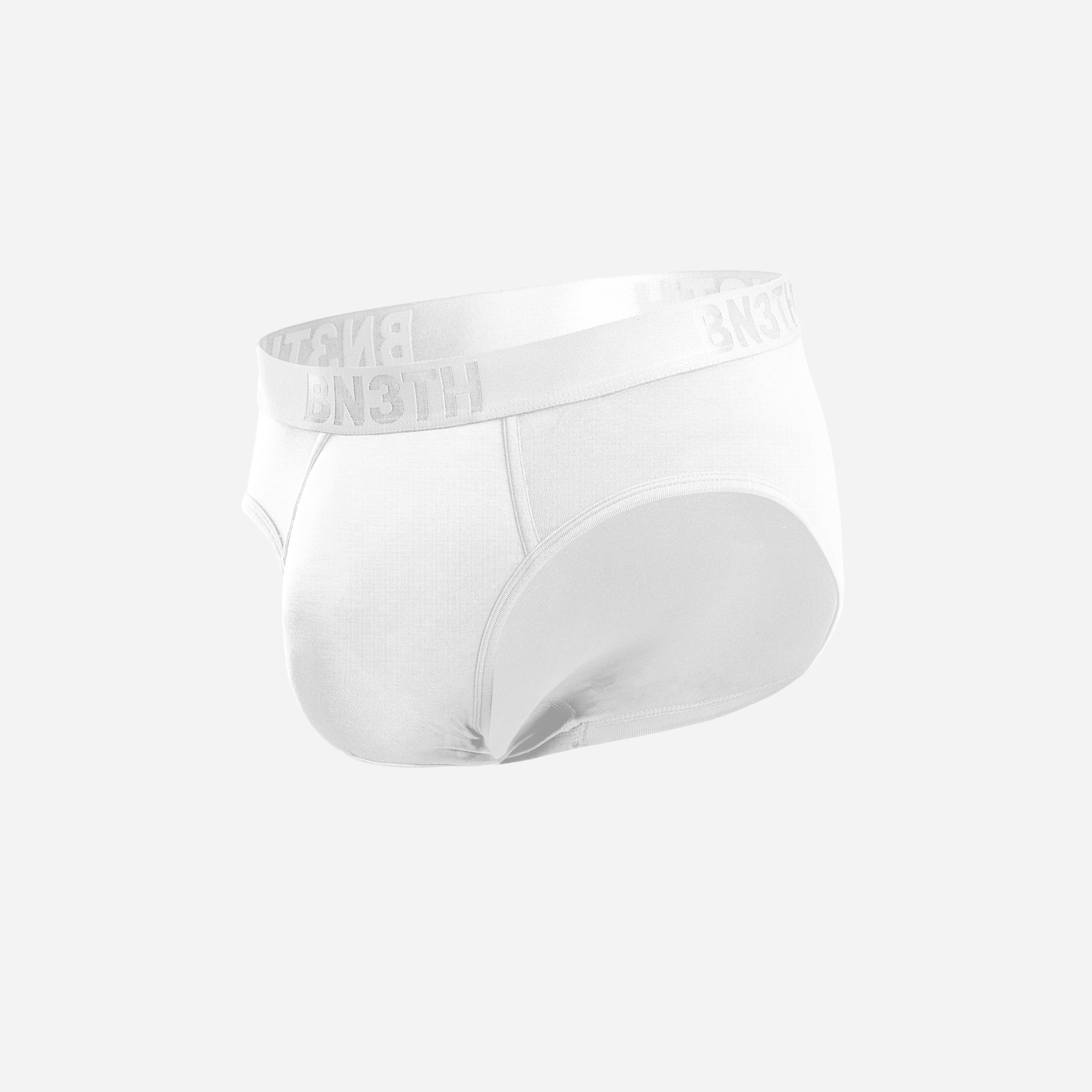 CLASSIC BRIEF SOLID WITH FLY WHITE