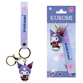 Kuromi 3D Nyckelring/Bag Charm med Silikonband - Cute Outfit Series - Outdoor Time