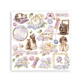 Rub on kit cm 15,5x15,5 - 6 pages Quiet Days