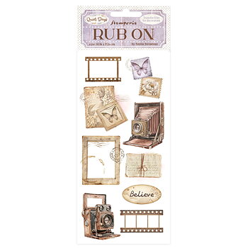 Rub-on cm 10,16x21,6 - Quiet Days vintage photography 