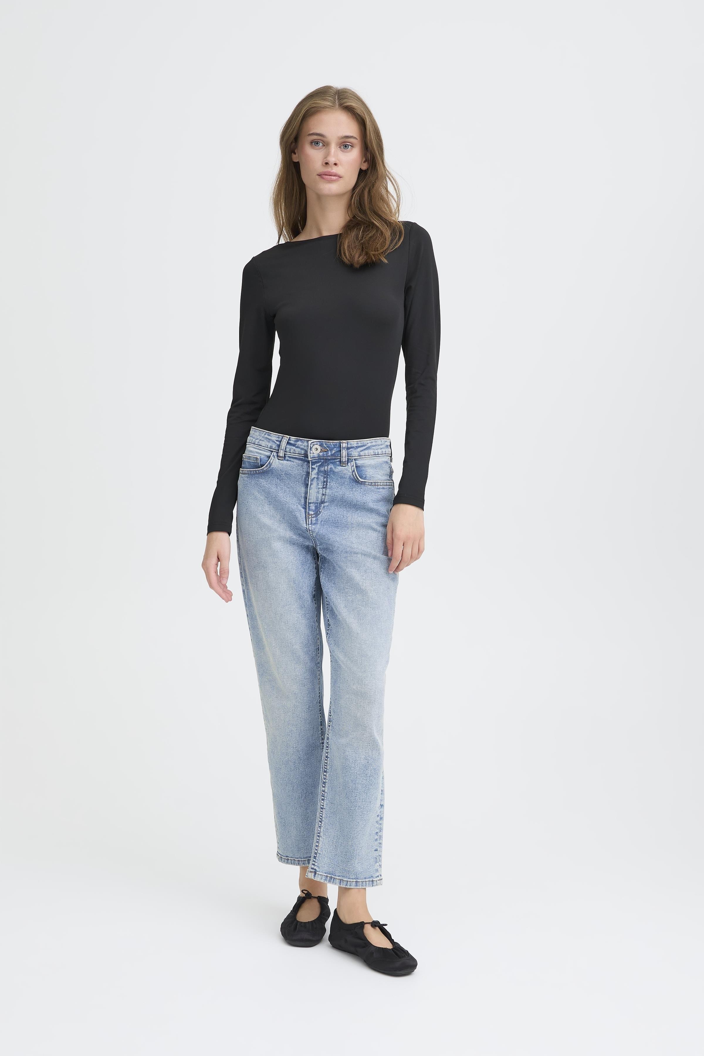 IHTWIGGY RAVEN DENIM LIGHT BLUE STONEWASHED - 6