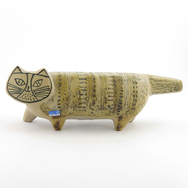 Lisa Larson (Large Zoo 1957) Captivating Cat 33/12 cm (2)