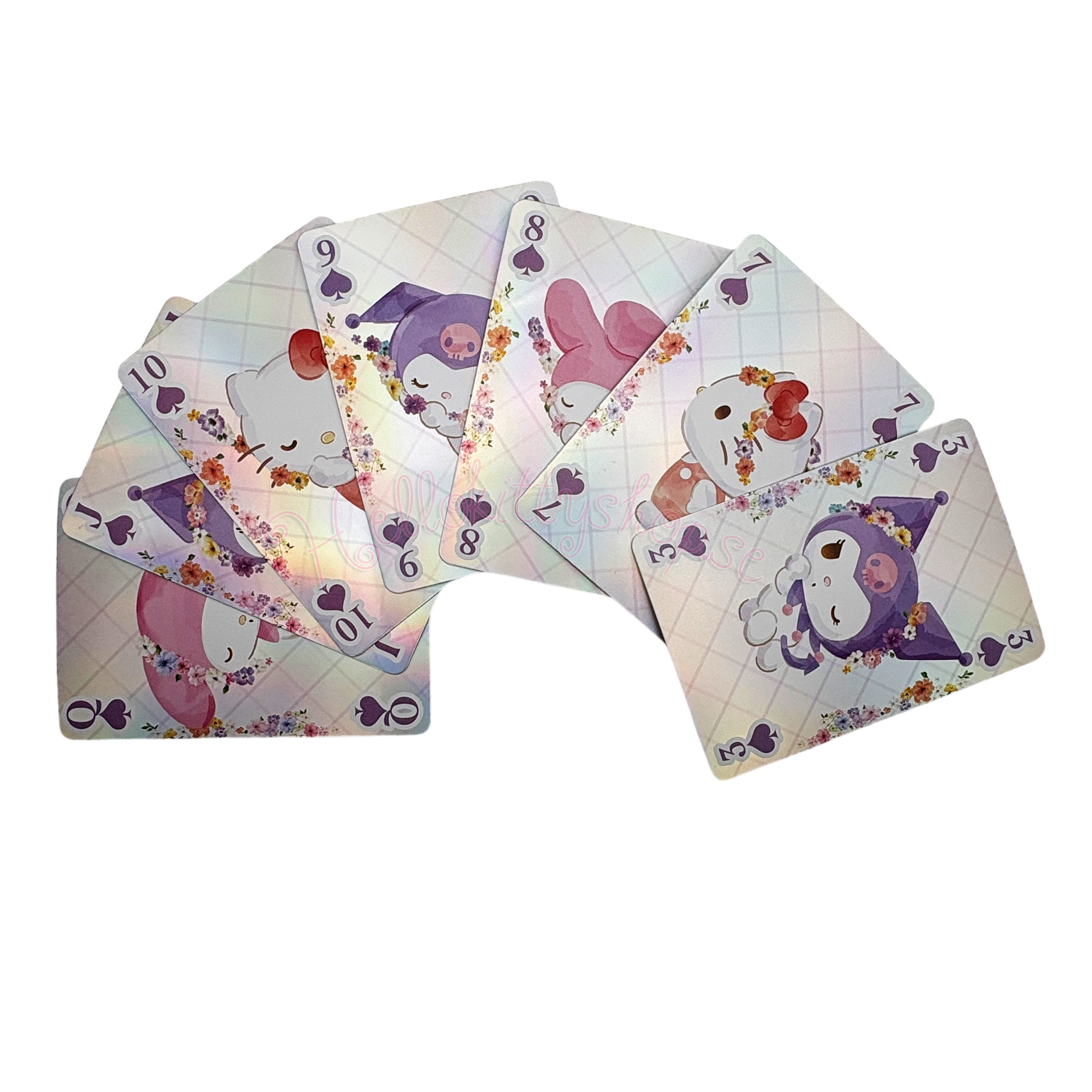Hello Kitty and Friends - Holografiska Spelkort - Pastel Vivid - Kortlek med 54 st Kort - 2