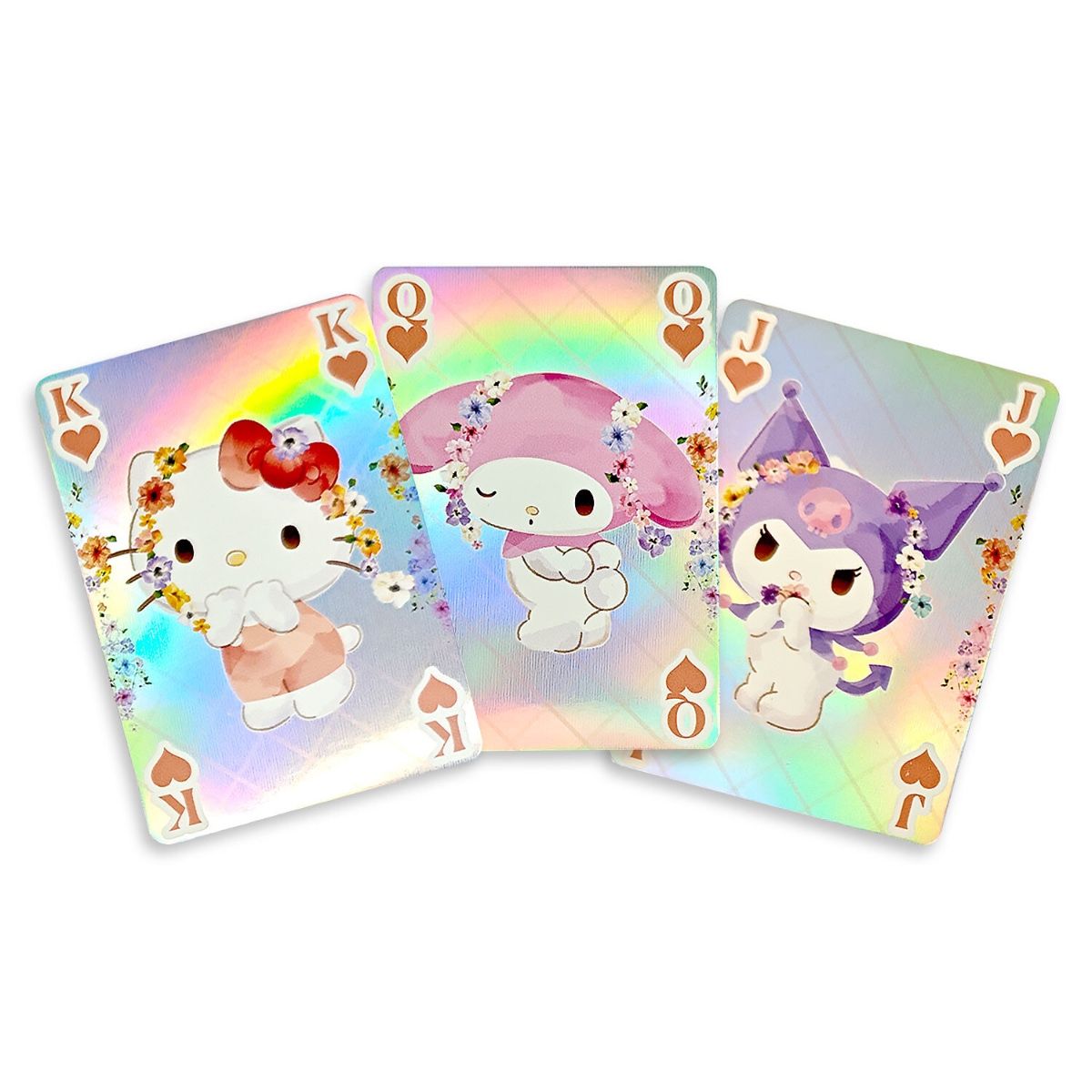 Hello Kitty and Friends - Holografiska Spelkort - Pastel Vivid - Kortlek med 54 st Kort - 7