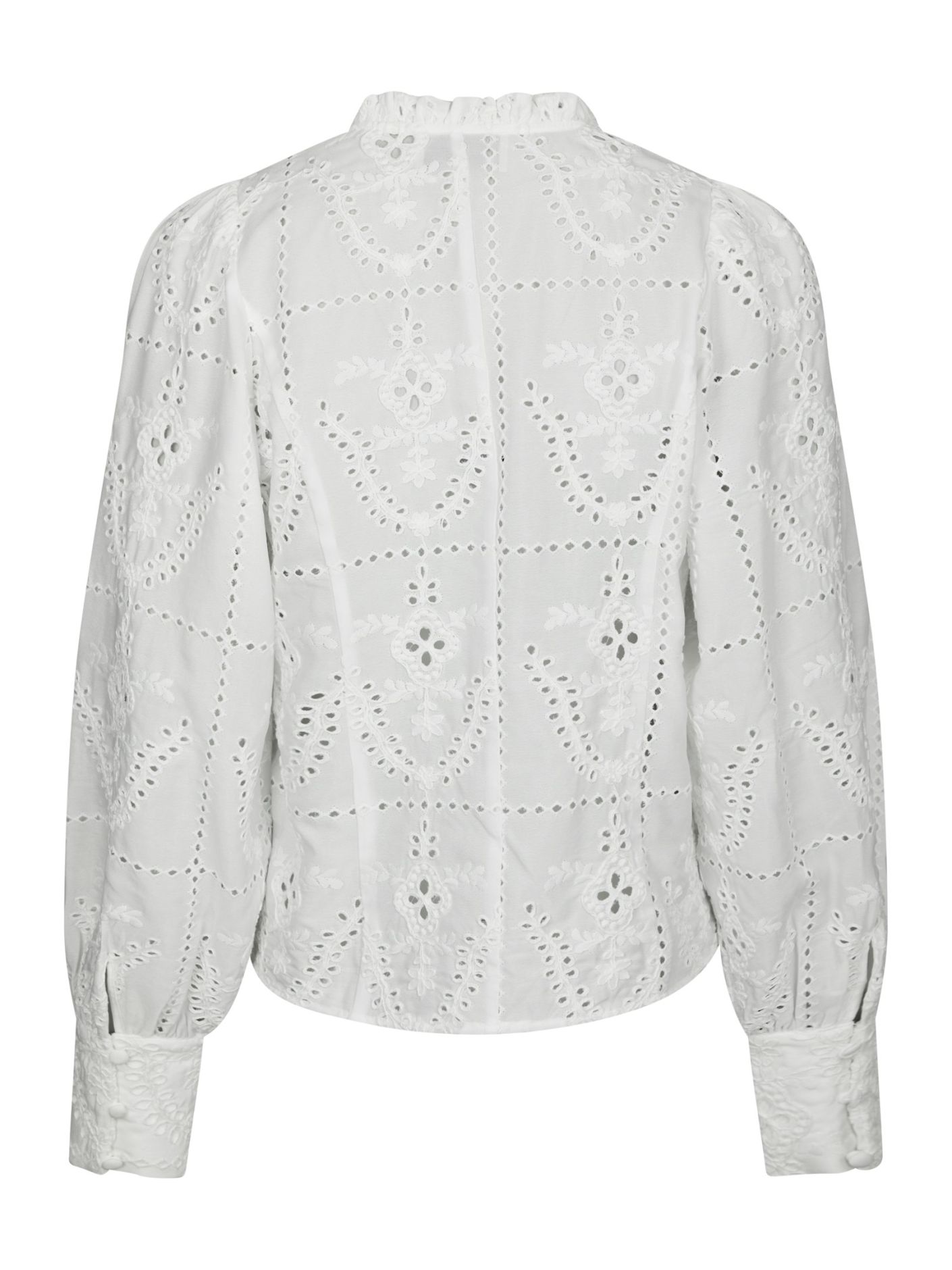 Neo Noir  - Gilda Embroidery Blouse White - 10