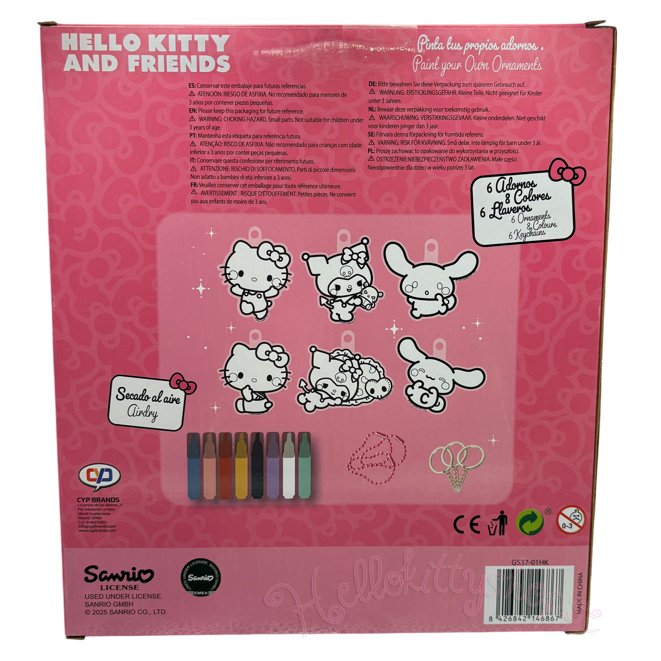 Hello Kitty and Friends - Måla dina egna Nyckelringar och Bagcharms - 4
