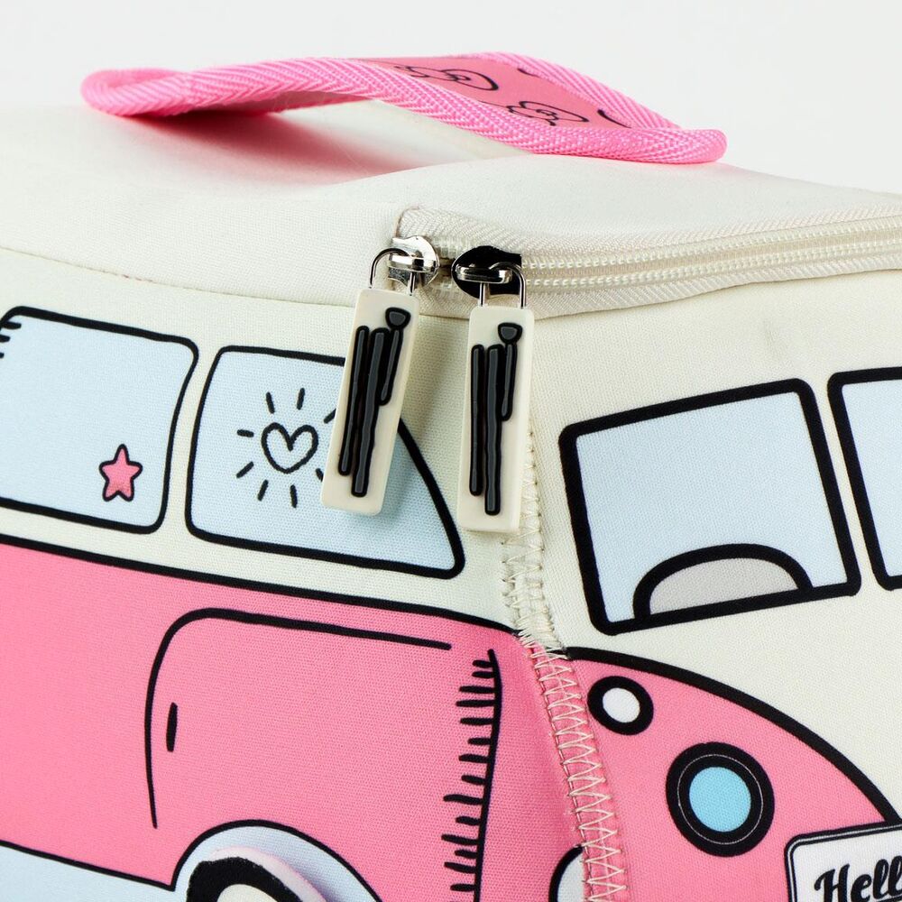 Stor Hello Kitty Necessär i Rosa - Folkvagnsbuss - 5