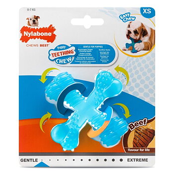 Nylabone Puppy Beef X-shape / XS
