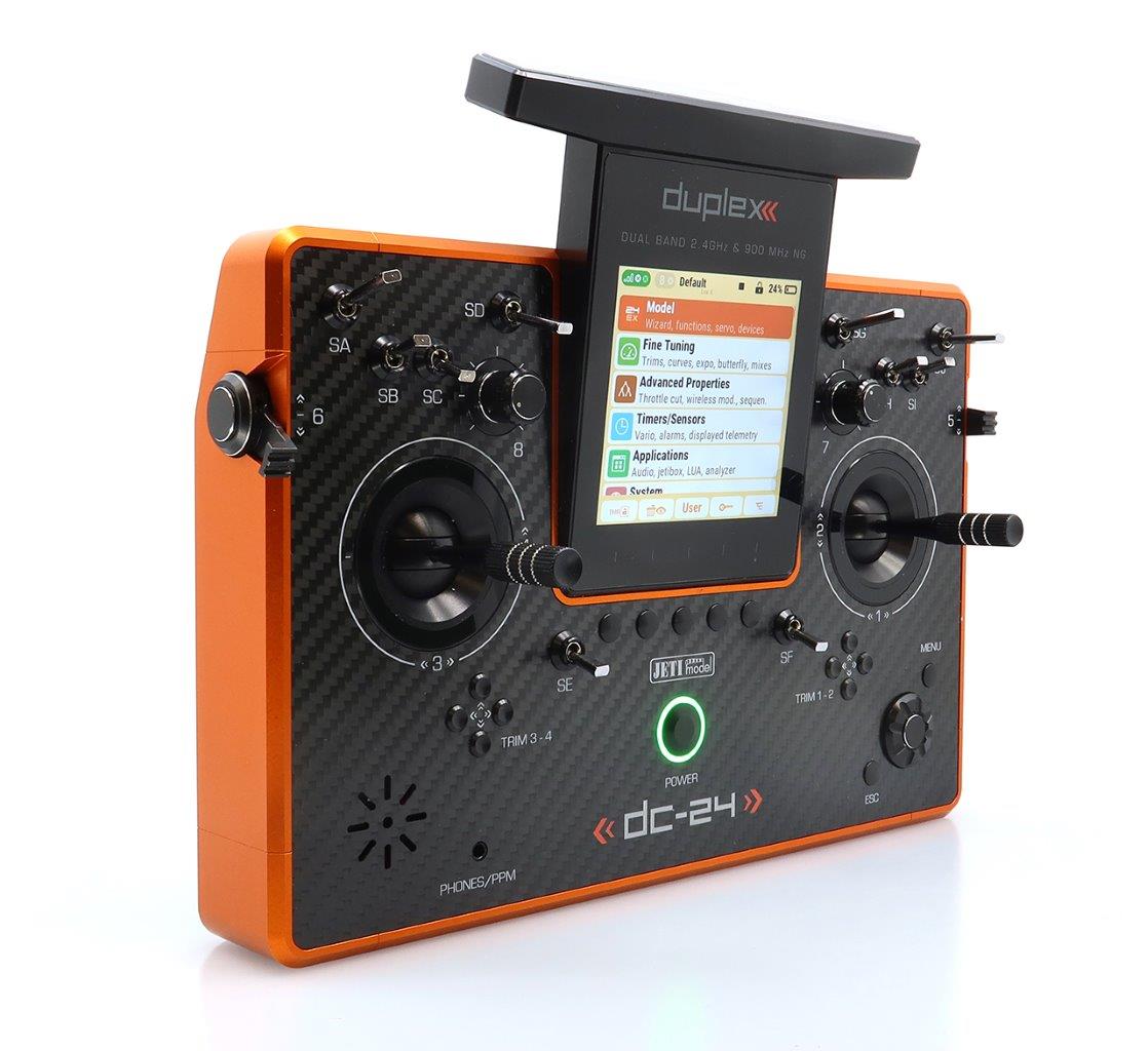 JETI Duplex DC-24 II - Carbon Line Orange anodized - 5
