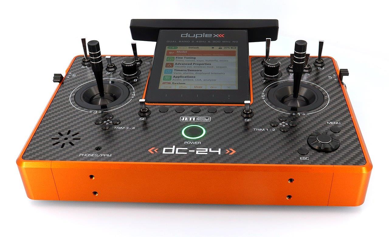 JETI Duplex DC-24 II - Carbon Line Orange anodized - 6