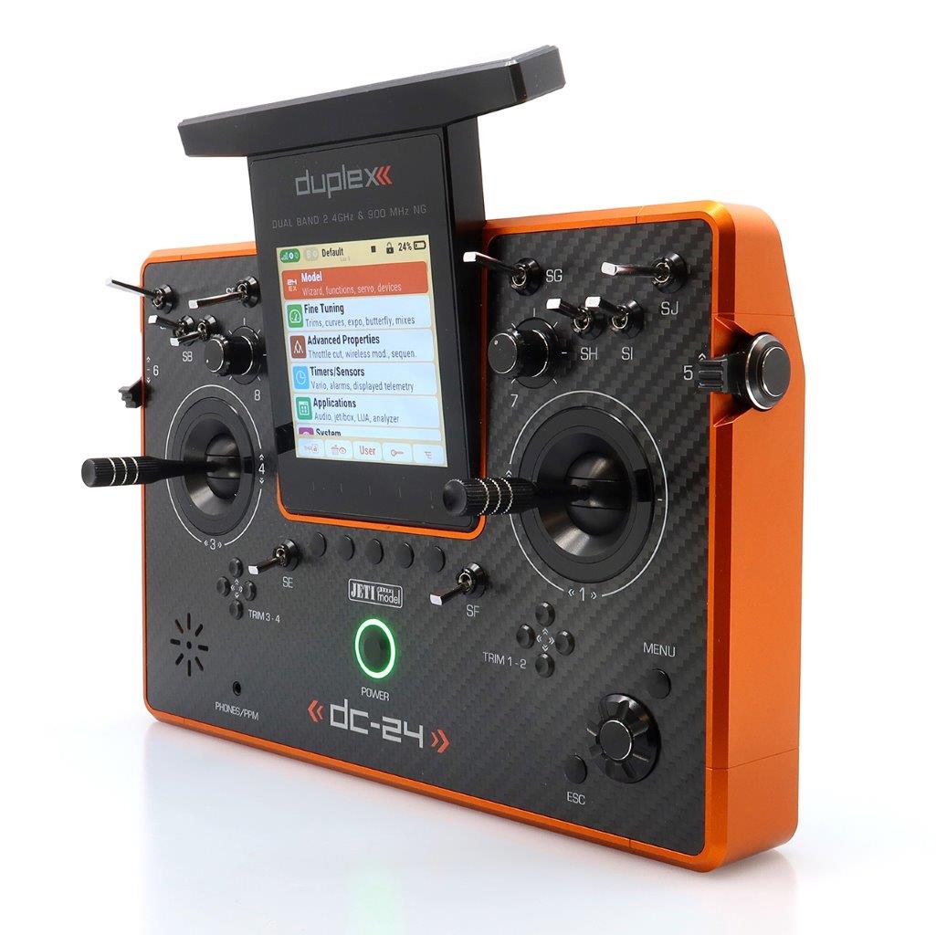 JETI Duplex DC-24 II - Carbon Line Orange anodized
