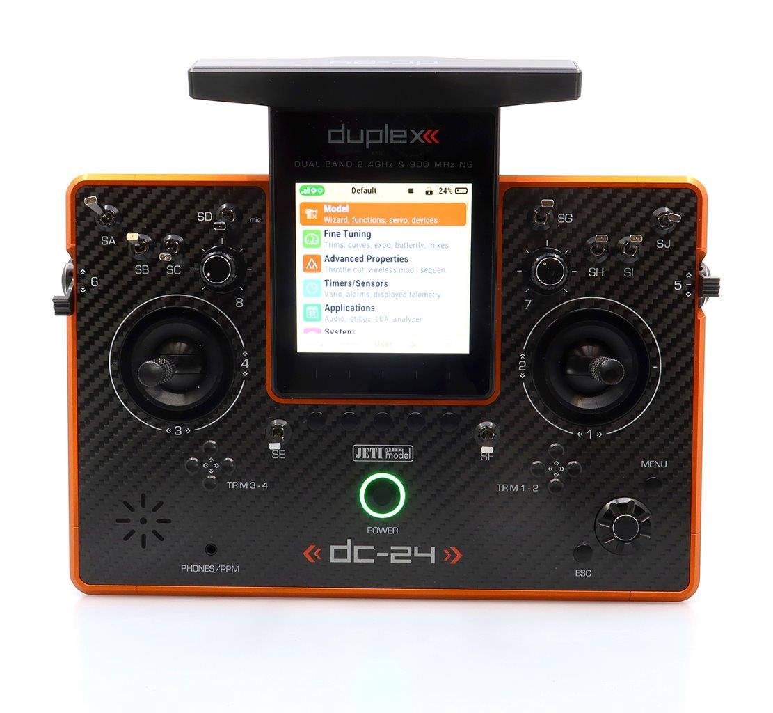 JETI Duplex DC-24 II - Carbon Line Orange anodized - 2