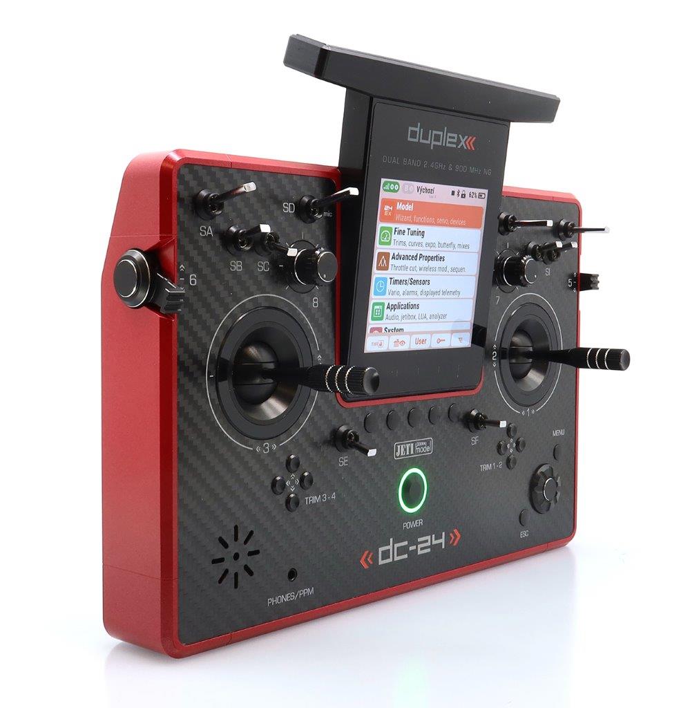 JETI Duplex DC-24 II - Carbon Line Ruby lacquer - 5