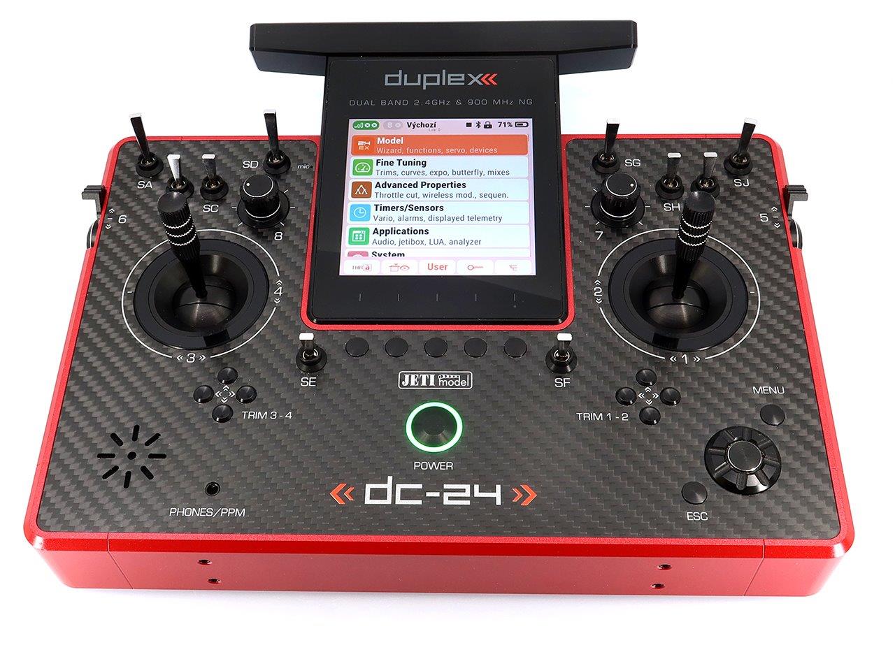 JETI Duplex DC-24 II - Carbon Line Ruby lacquer - 2