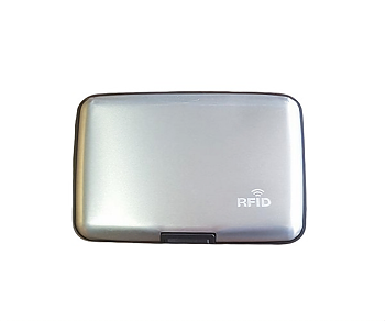 Kreditkortshållare RFID-skyddad silver