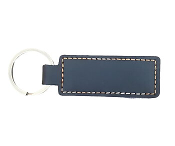 Nyckelbricka läder svart