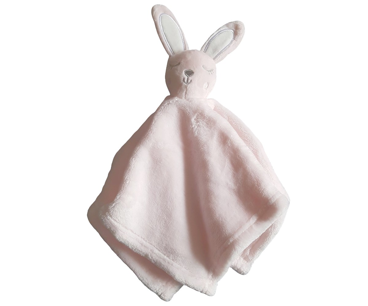 Pläd och blankey set, rosa kanin - 2