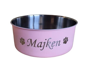 Matskål medium ljusrosa