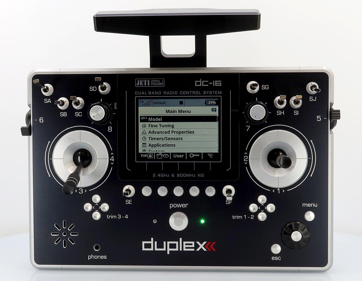 JETI Transmitter Duplex DC-16 II. - Silver Lacquered - 2