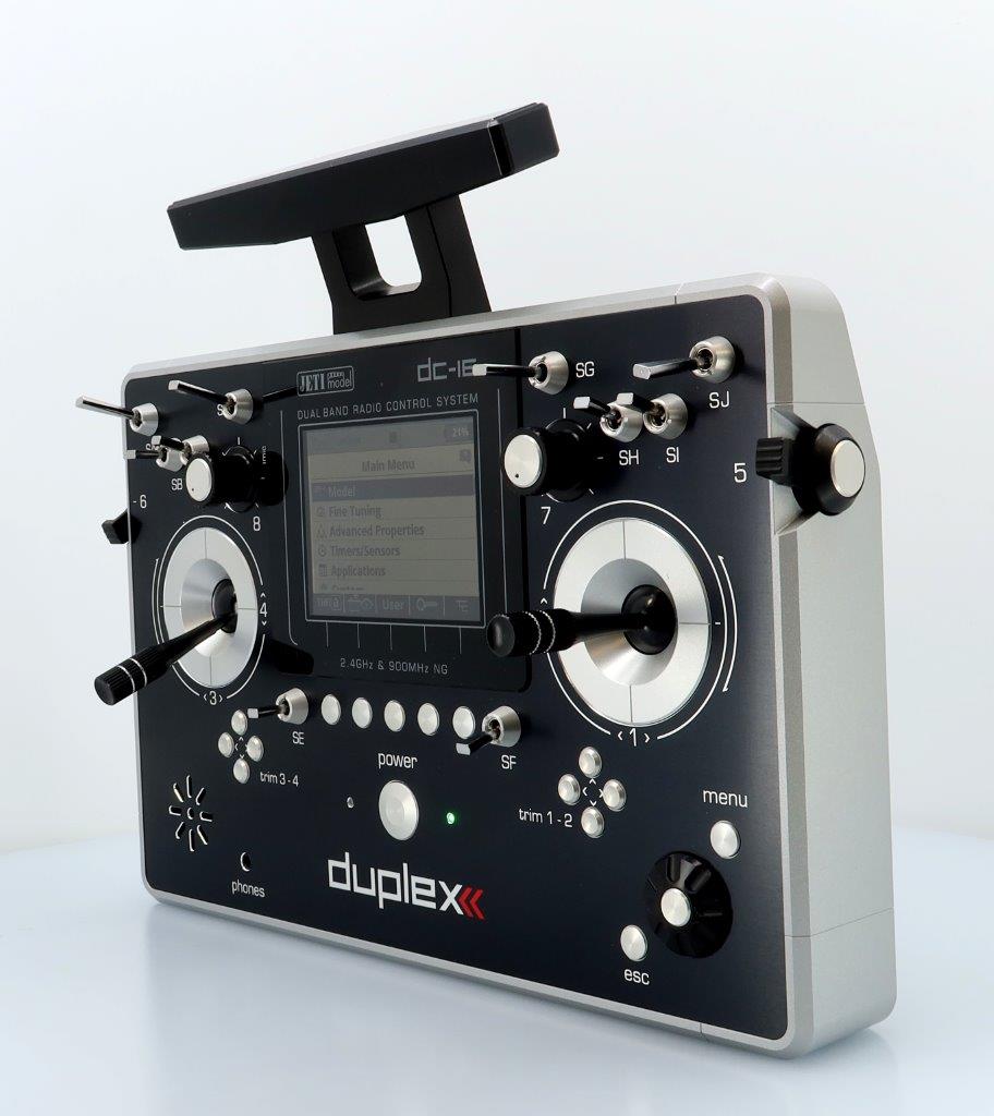 JETI Transmitter Duplex DC-16 II. - Silver Lacquered - 11