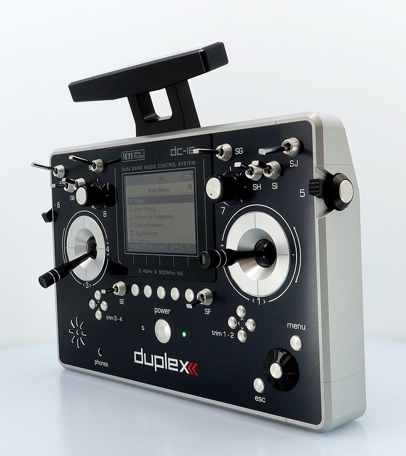 JETI Transmitter Duplex DC-16 II. - Silver Lacquered