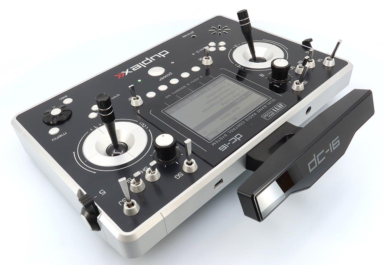 JETI Transmitter Duplex DC-16 II. - Silver Lacquered - 9