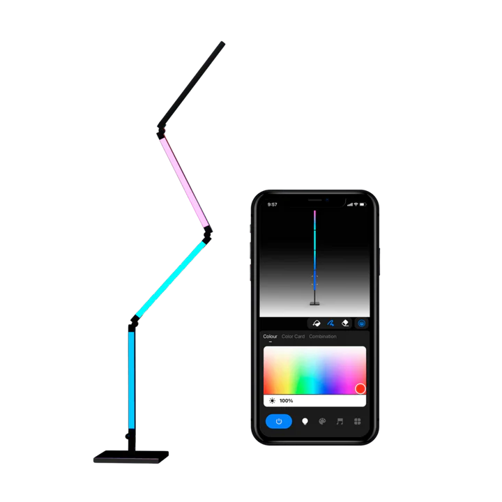 CALEX Smart Vikbar Golvlampa RGB 