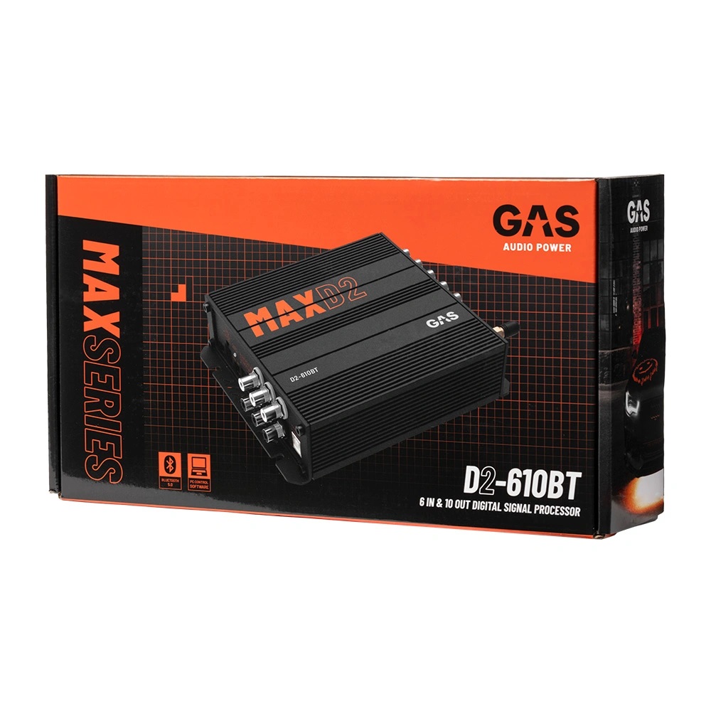 GAS MAX D2-610BT, 10-kanalig DSP med Bluetooth - 8