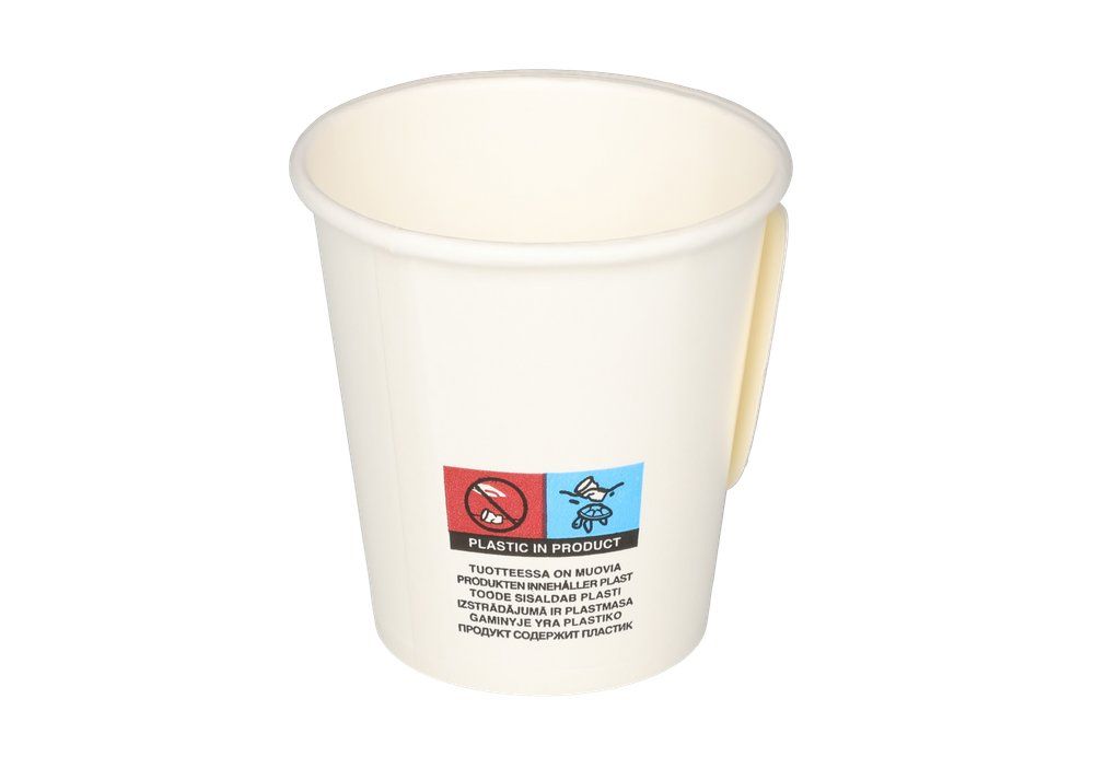 Engångsmugg, papper, vit 20 cl 50 st. - 2