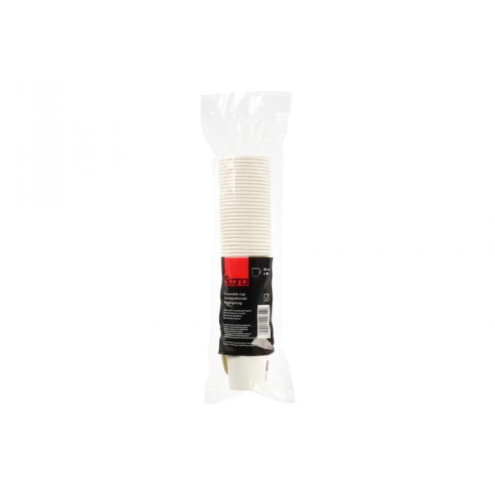 Engångsmugg, papper, vit 20 cl 50 st. - 3
