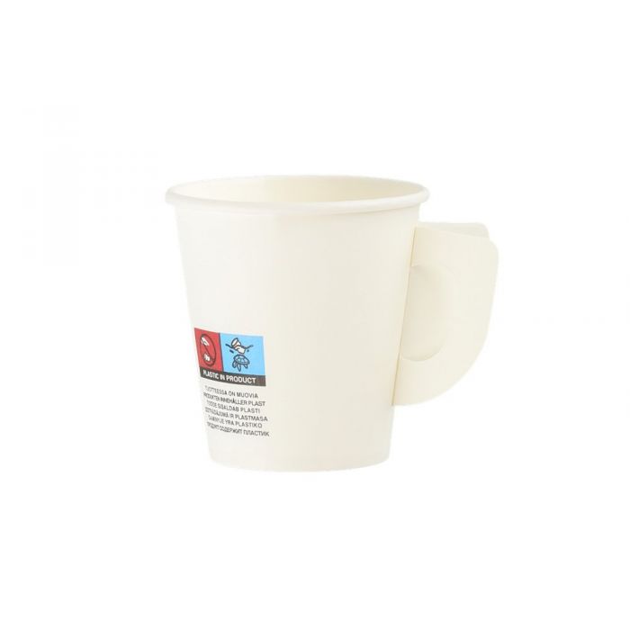 Engångsmugg, papper, vit 20 cl 50 st.