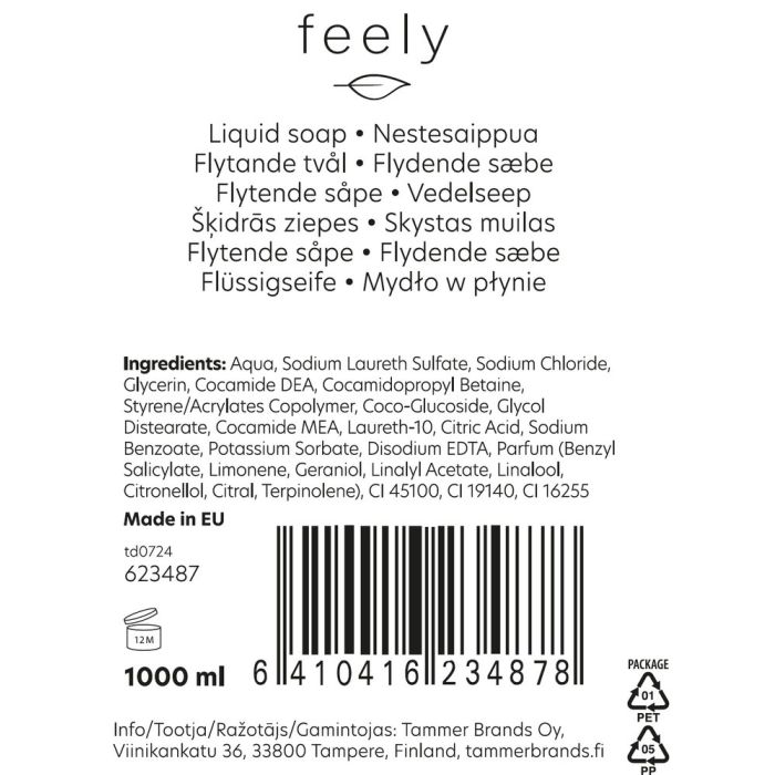 Feely Joy flytande tvål pink grapefruit 1000 ml - 2