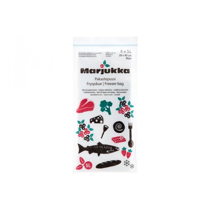 FRYSPÅSAR MED ZIP 5L 6ST