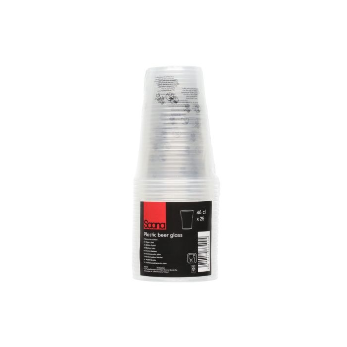 Ölglas, engångsbruk, transparent 480 ml 25 st. - 2
