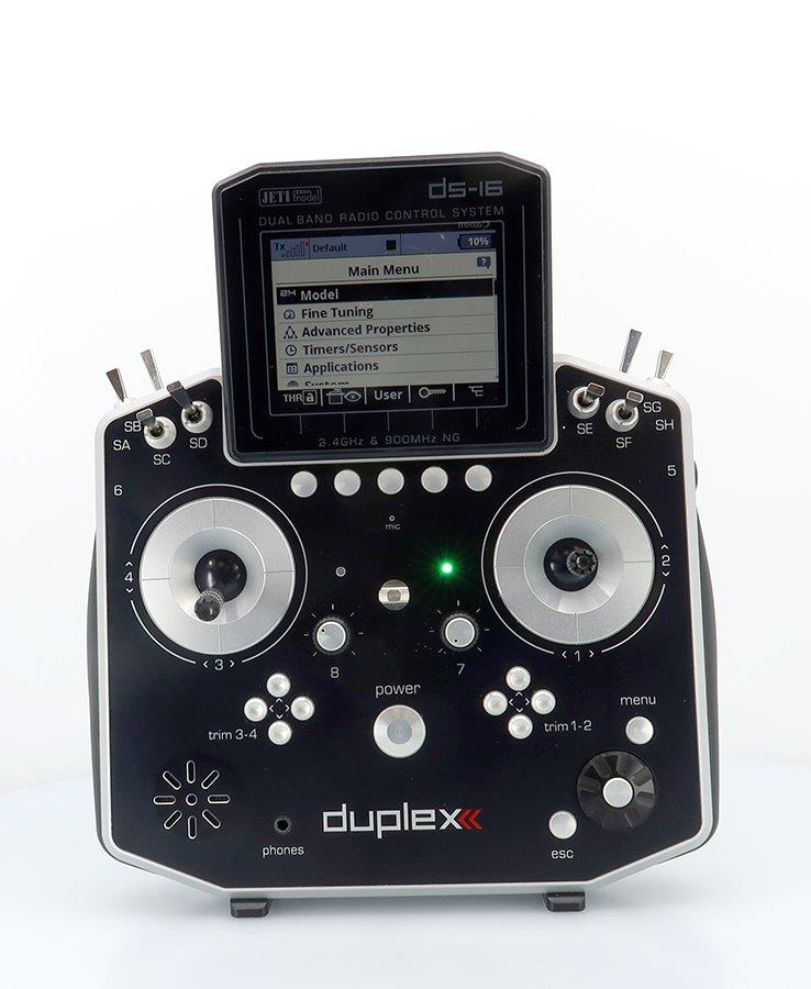 JETI Transmitter Duplex DS-16 II. - Silver Lacquered - 2