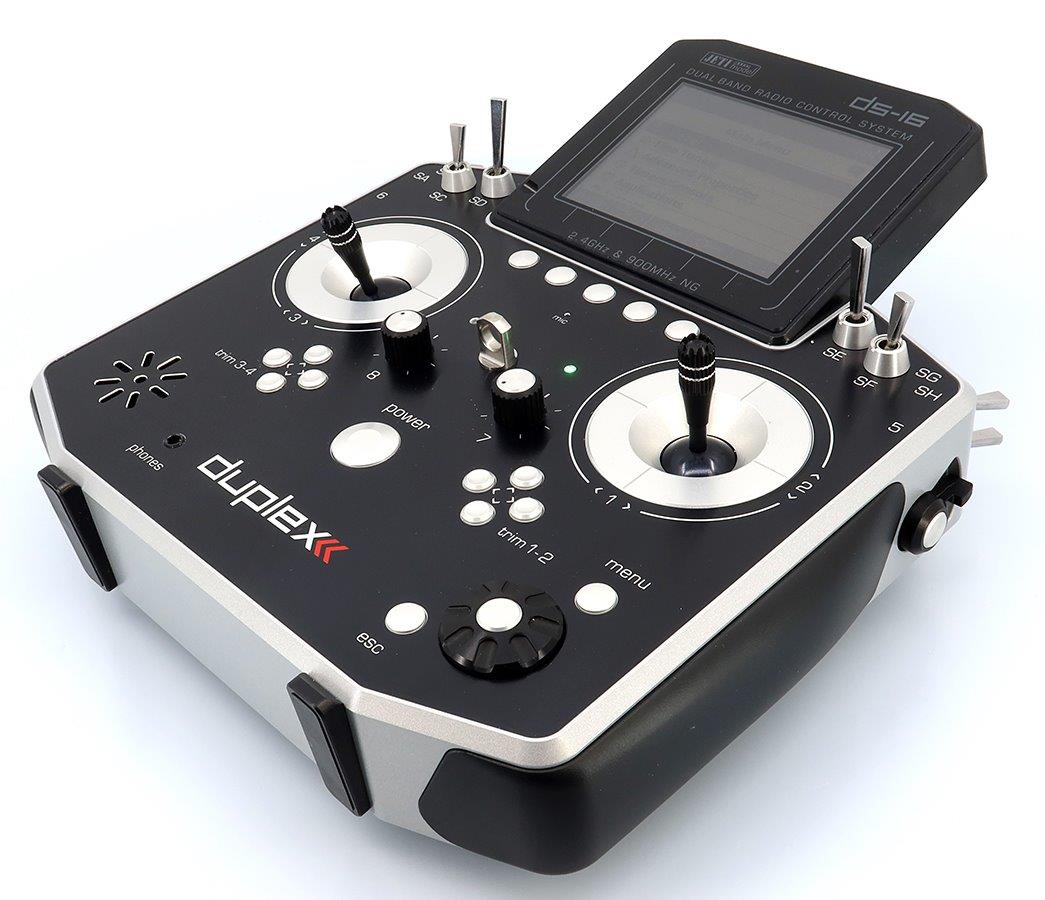 JETI Transmitter Duplex DS-16 II. - Silver Lacquered - 9