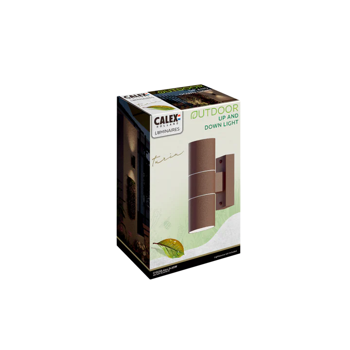 CALEX Turin Vägglampa Rost - 8