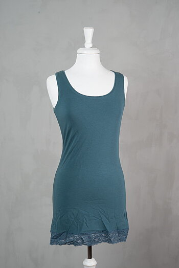 Cream - Camille Long Top Deep Forest