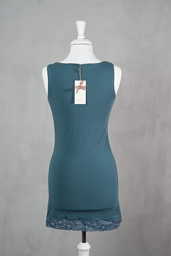 Cream - Camille Long Top Deep Forest