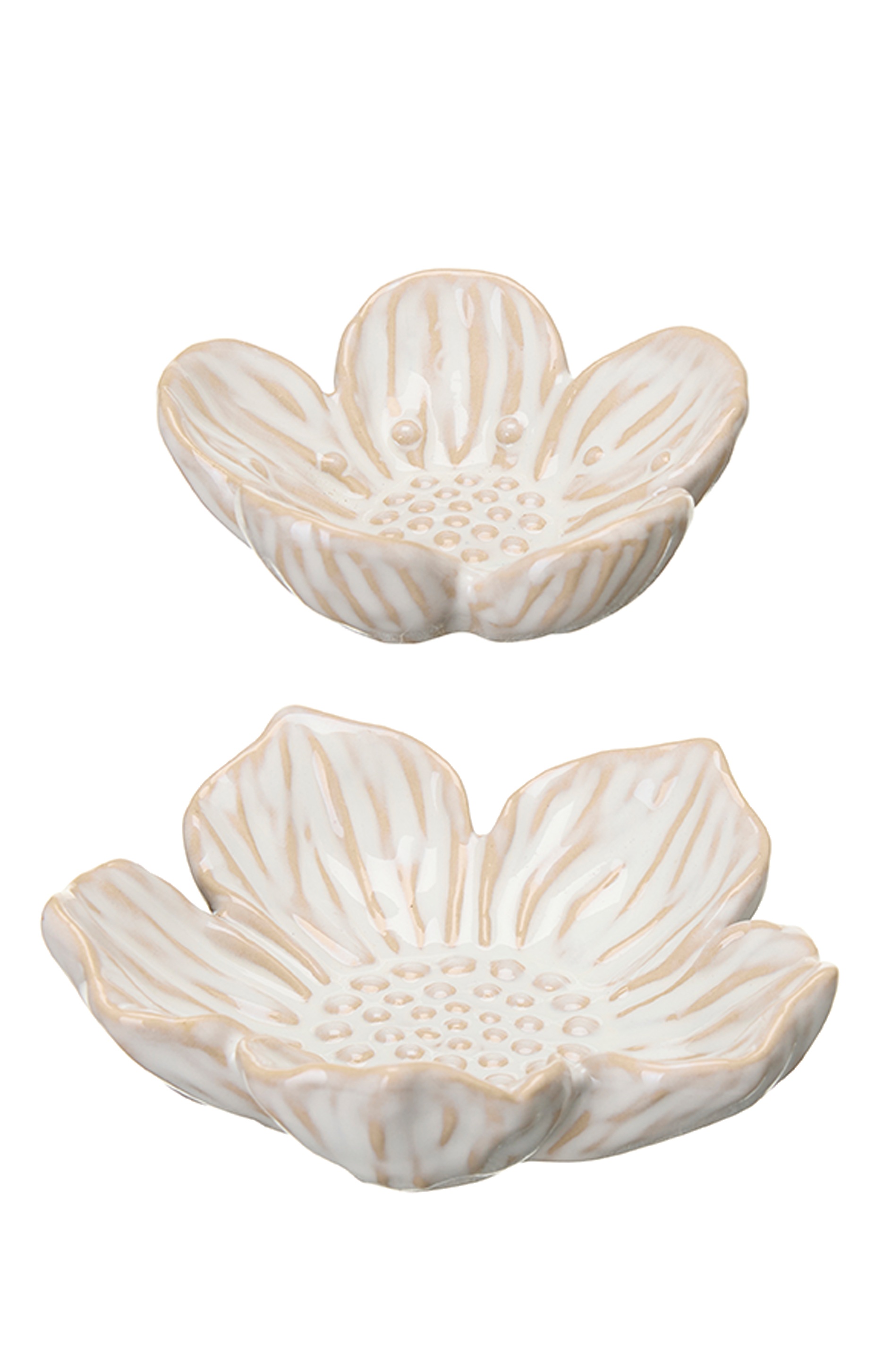Small Plates/Saucers Porcelain - Offwhite - 2 pcs