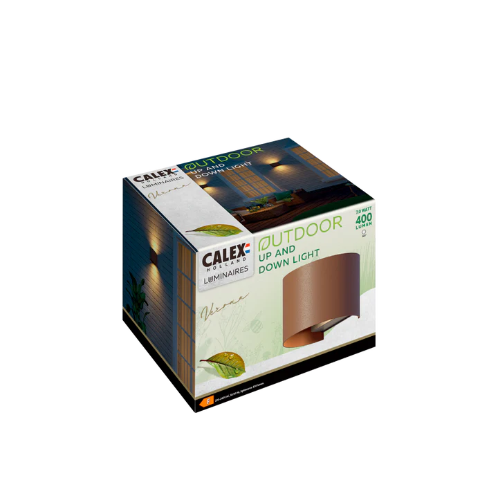 CALEX Verona Vägglampa Rost - 7