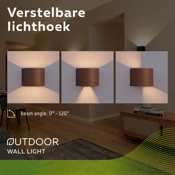 CALEX Verona Vägglampa Rost - 5